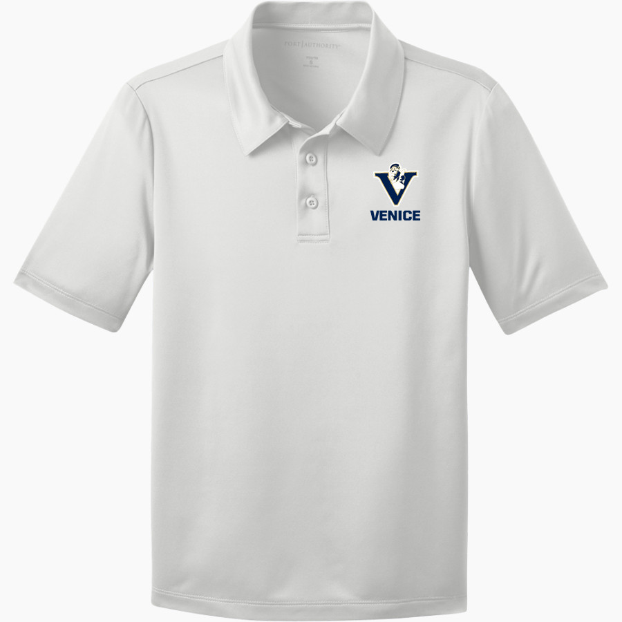 VENICE HIGH SCHOOL GONDOLIERS <span class="pdp-name-mascot">VENICE GONDOLIERS</span> Port Authority Youth Silk Touch Performance Polo