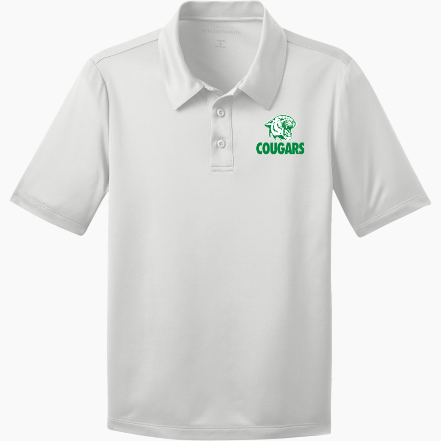 COLUMBUS HIGH SCHOOL COUGARS Port Authority Youth Silk Touch Performance Polo