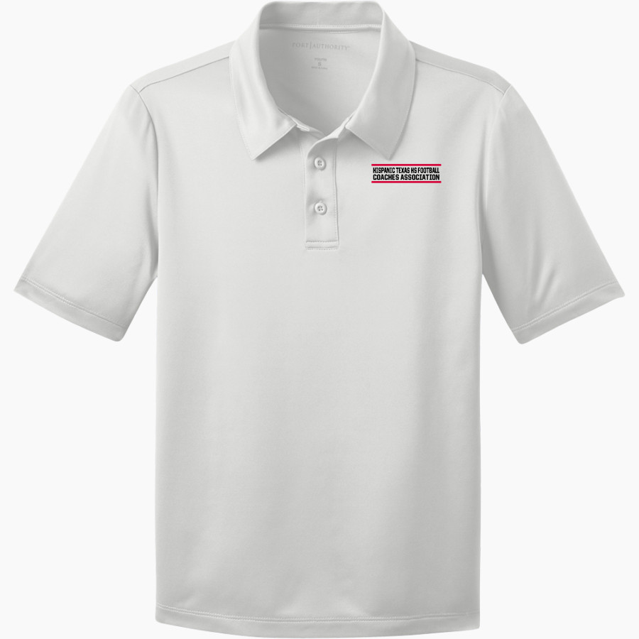 HISPANIC TEXAS HS FOOTBALL COACHES ASSOCIATION Port Authority Youth Silk Touch Performance Polo