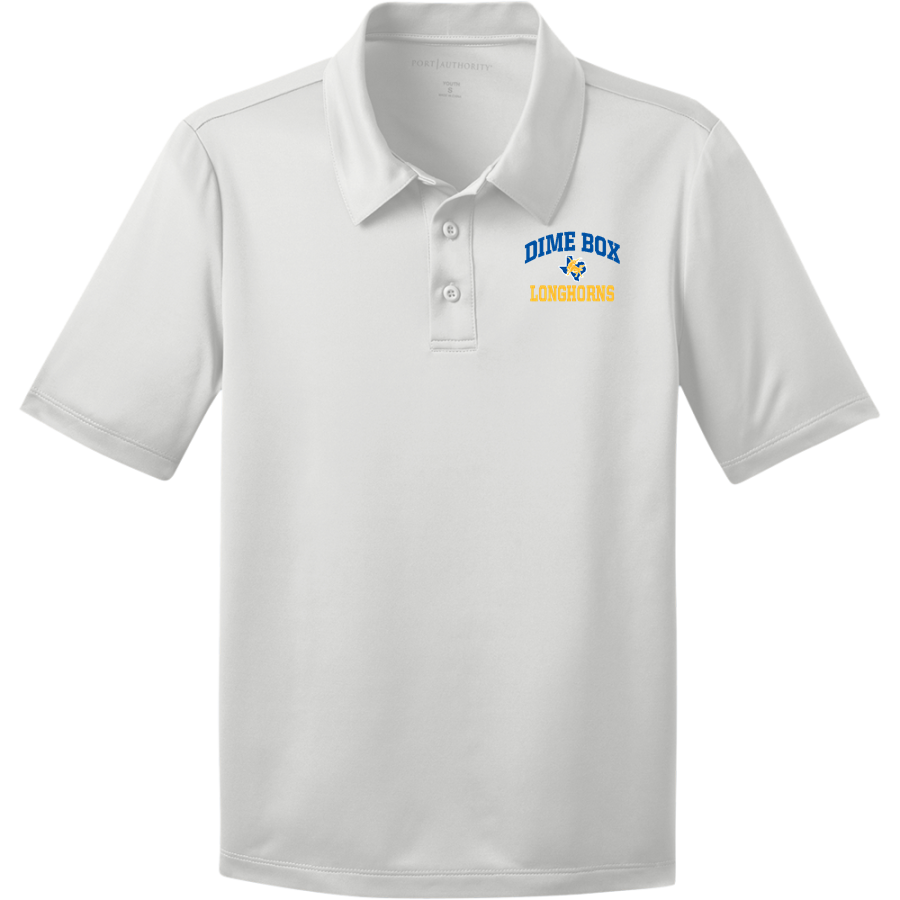 DIME BOX HIGH SCHOOL LONGHORNS <span class="pdp-name-mascot">DIME BOX LONGHORNS</span> Port Authority Youth Silk Touch Performance Polo