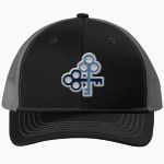 John Paul Saints Port Authority Youth Snapback Trucker Cap Front Thumbnail