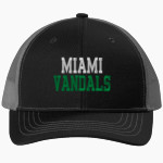 Miami Vandals The Official Online Store Port Authority Youth Snapback Trucker Cap Front Thumbnail