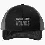 Oswego East Wolves <span class="pdp-name-mascot">Oswego East Wolves</span> Port Authority Youth Snapback Trucker Cap Front Thumbnail