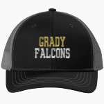 WM E GRADY VOC TECH SCHOOL FALCONS Port Authority Youth Snapback Trucker Cap Front Thumbnail