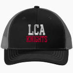 Lighthouse Christian Academy Knights Port Authority Youth Snapback Trucker Cap Front Thumbnail