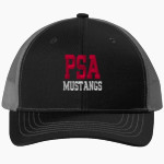 PSA Mustangs official sideline store <span class="pdp-name-mascot">PUTNAM SCIENCE ACADEMY Mustangs</span> Port Authority Youth Snapback Trucker Cap Front Thumbnail