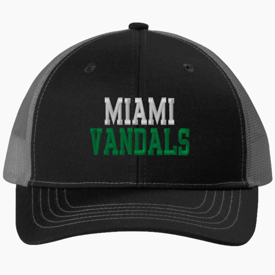 Miami Vandals The Official Online Store Port Authority Youth Snapback Trucker Cap