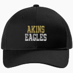 Akins Eagles Port Authority Youth Snapback Trucker Cap Front Thumbnail