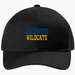 GREENWOOD HIGH SCHOOL WILDCATS <span class="pdp-name-mascot">GREENWOOD WILDCATS</span> Port Authority Youth Snapback Trucker Cap Front Thumbnail