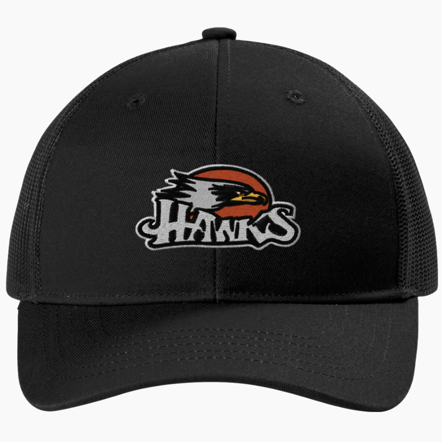 GALLATIN COUNTY HIGH SCHOOL HAWKS Port Authority Youth Snapback Trucker Cap