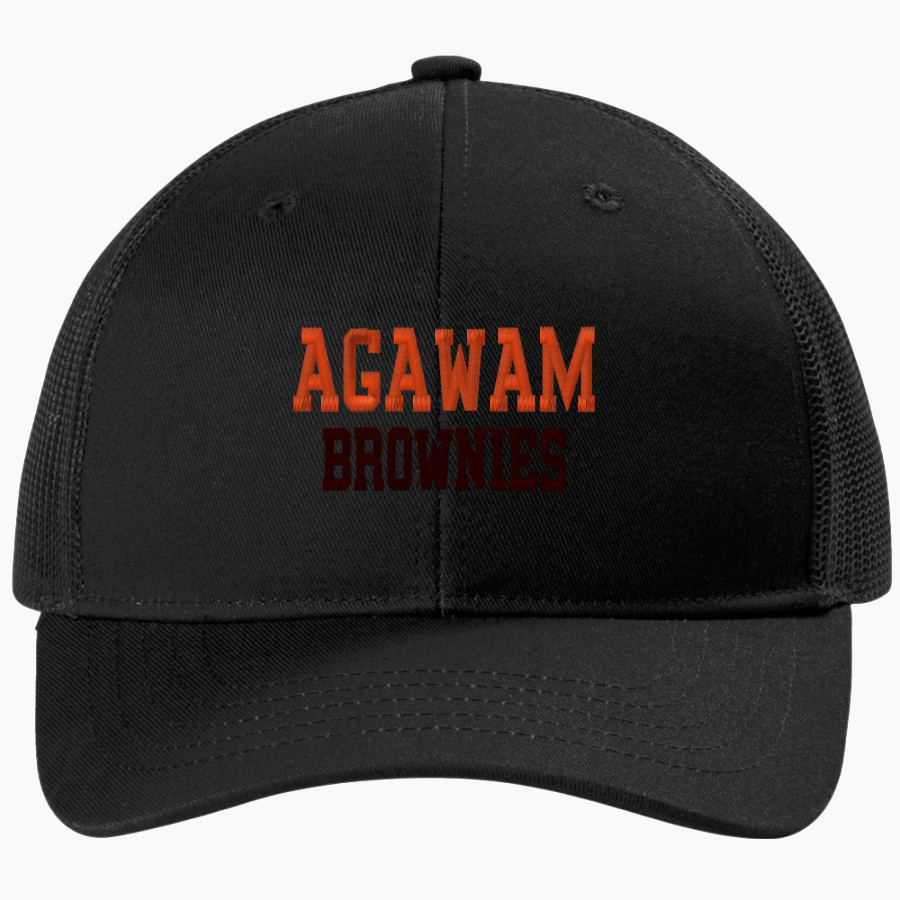 AGAWAM HIGH SCHOOL BROWNIES <span class="pdp-name-mascot">AGAWAM BROWNIES</span> Port Authority Youth Snapback Trucker Cap