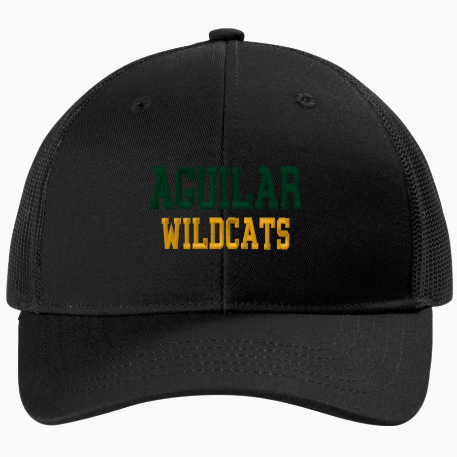 AGUILAR PUBLIC HIGH SCHOOL WILDCATS Port Authority Youth Snapback Trucker Cap