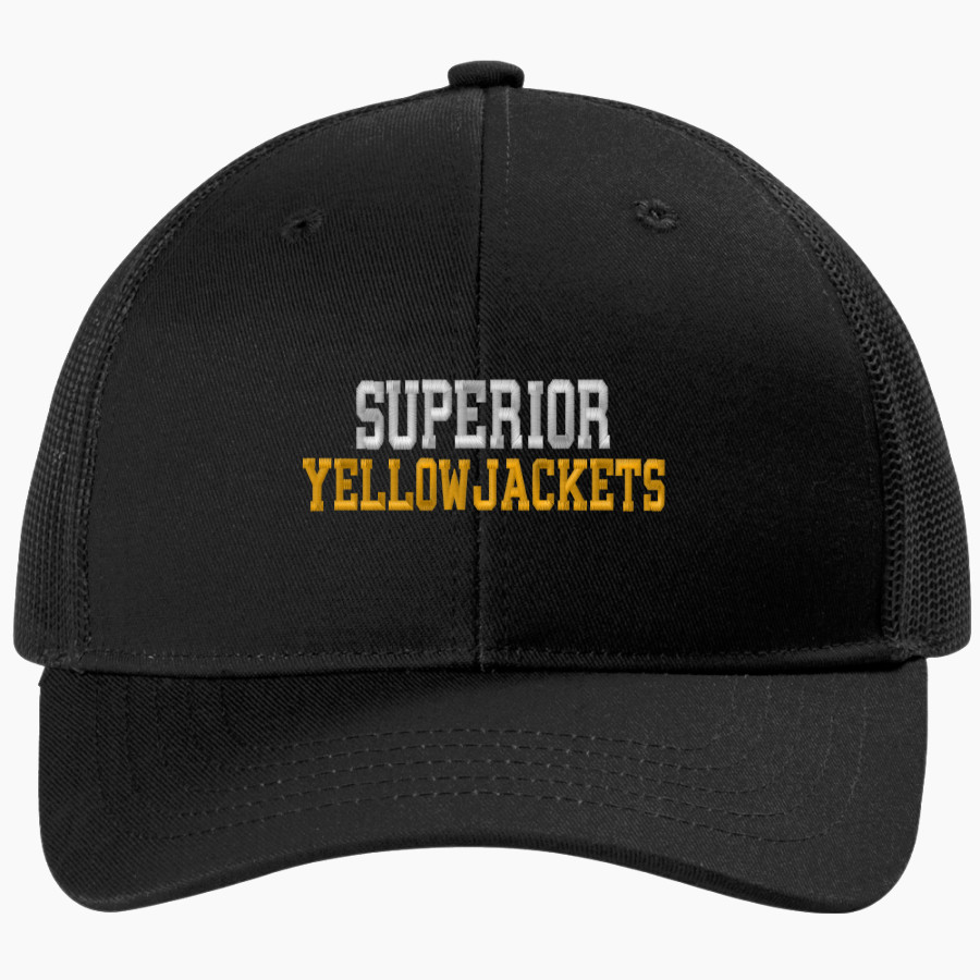 Superior Yellowjackets <span class="pdp-name-mascot">UW Superior Yellowjackets</span> Port Authority Youth Snapback Trucker Cap