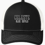 CELESTE HIGH SCHOOL BLUE DEVILS Port Authority Youth Snapback Trucker Cap Front Thumbnail