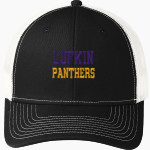 LUFKIN HIGH SCHOOL PANTHERS <span class="pdp-name-mascot">LUFKIN PANTHERS</span> Port Authority Youth Snapback Trucker Cap Front Thumbnail