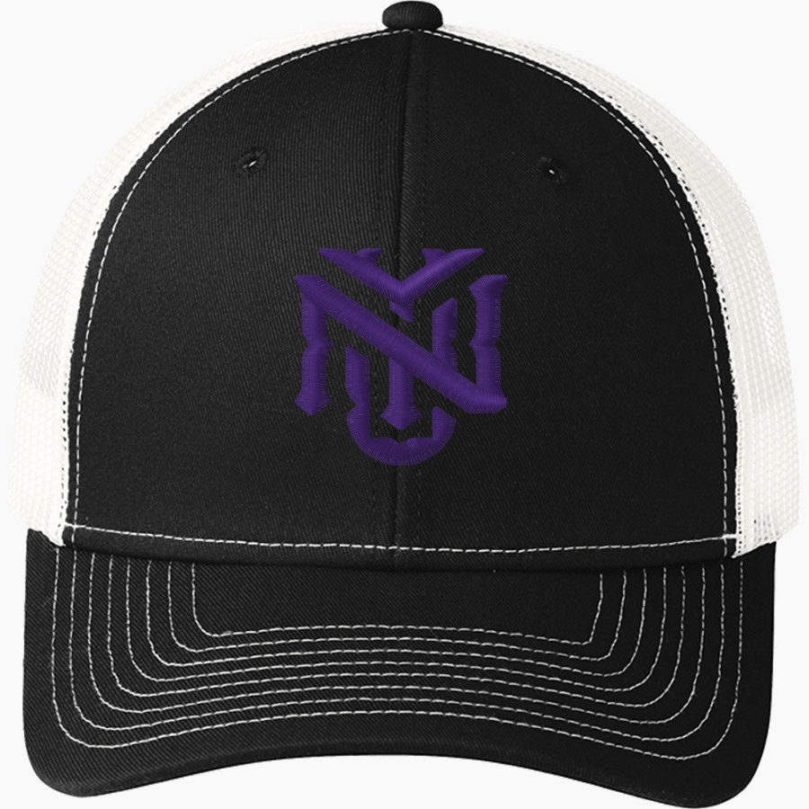NYU Violets <span class="pdp-name-mascot">NYU Violets</span> Port Authority Youth Snapback Trucker Cap
