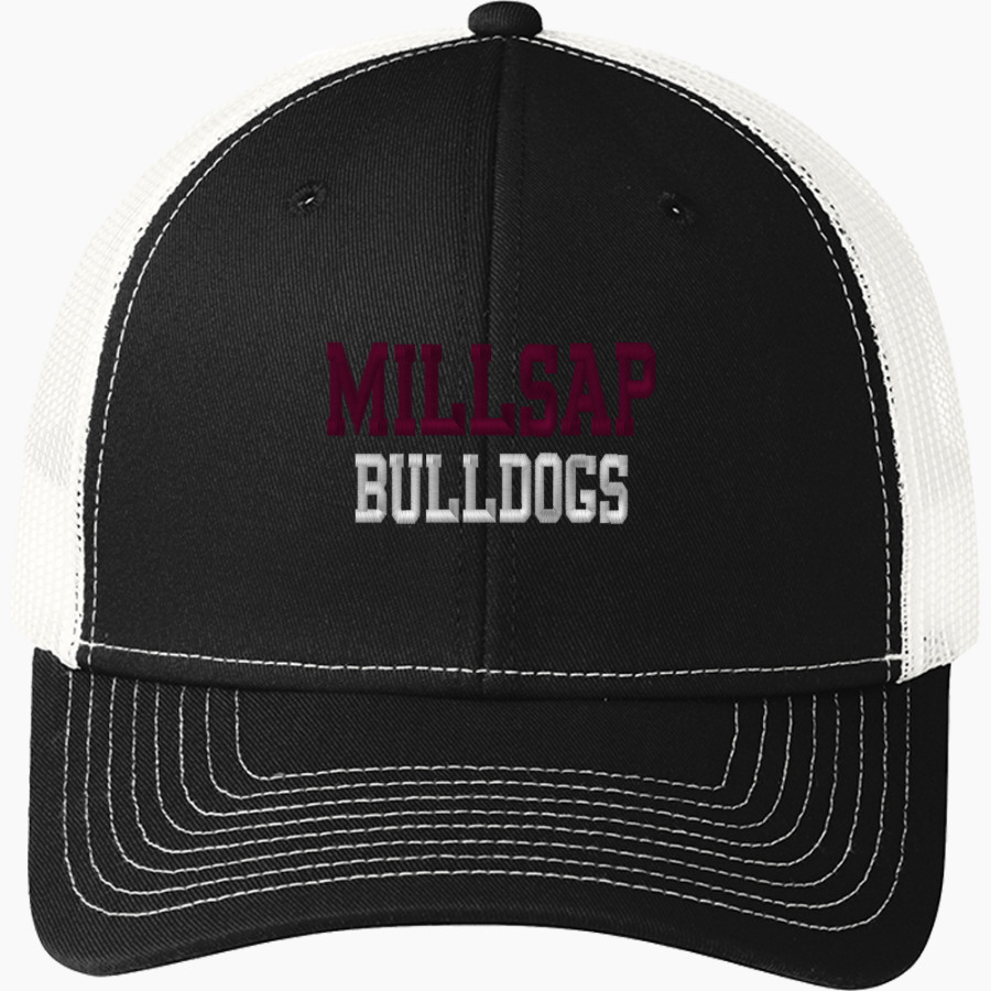 MILLSAP HIGH SCHOOL BULLDOGS <span class="pdp-name-mascot">MILLSAP BULLDOGS</span> Port Authority Youth Snapback Trucker Cap