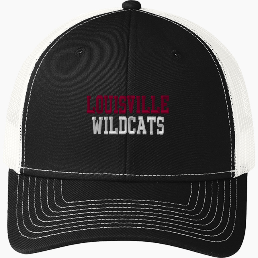 LOUISVILLE HIGH SCHOOL WILDCATS <span class="pdp-name-mascot">LOUISVILLE WILDCATS</span> Port Authority Youth Snapback Trucker Cap