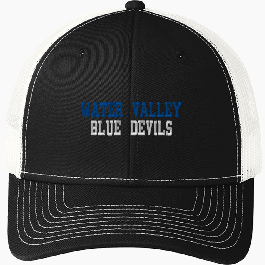 WATER VALLEY HIGH SCHOOL BLUE DEVILS Port Authority Youth Snapback Trucker Cap