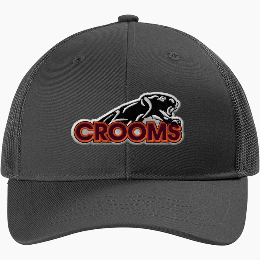 CROOMS ACADEMY PANTHERS <span class="pdp-name-mascot">CROOMS ACADEMY PANTHERS</span> Port Authority Youth Snapback Trucker Cap