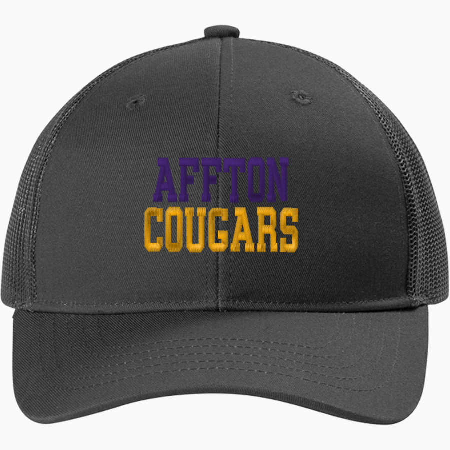 AFFTON HIGH SCHOOL Cougars Online Store <span class="pdp-name-mascot">AFFTON COUGARS</span> Port Authority Youth Snapback Trucker Cap