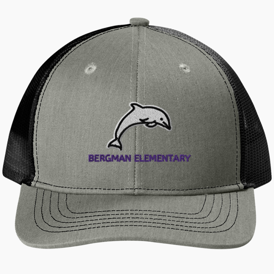Bergman Dolphins Port Authority Youth Snapback Trucker Cap