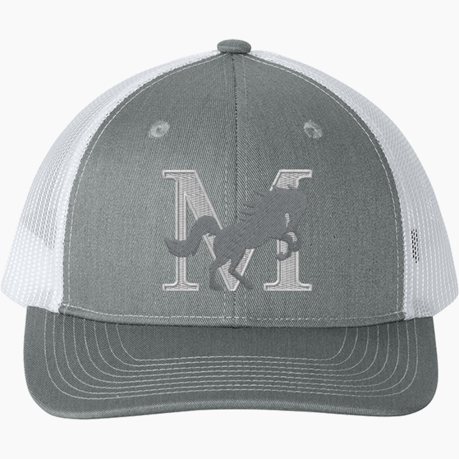 Meadows School The Official Store of the Mustangs <span class="pdp-name-mascot">Meadows School Mustangs</span> Port Authority Youth Snapback Trucker Cap