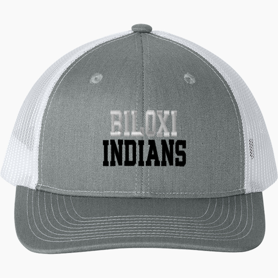 BILOXI HIGH SCHOOL INDIANS Port Authority Youth Snapback Trucker Cap