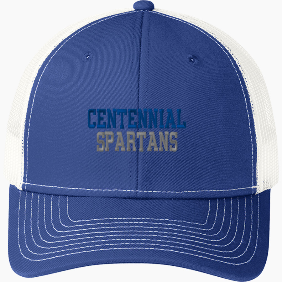 CENTENNIAL HIGH SCHOOL SPARTANS <span class="pdp-name-mascot">CENTENNIAL SPARTANS</span> Port Authority Youth Snapback Trucker Cap