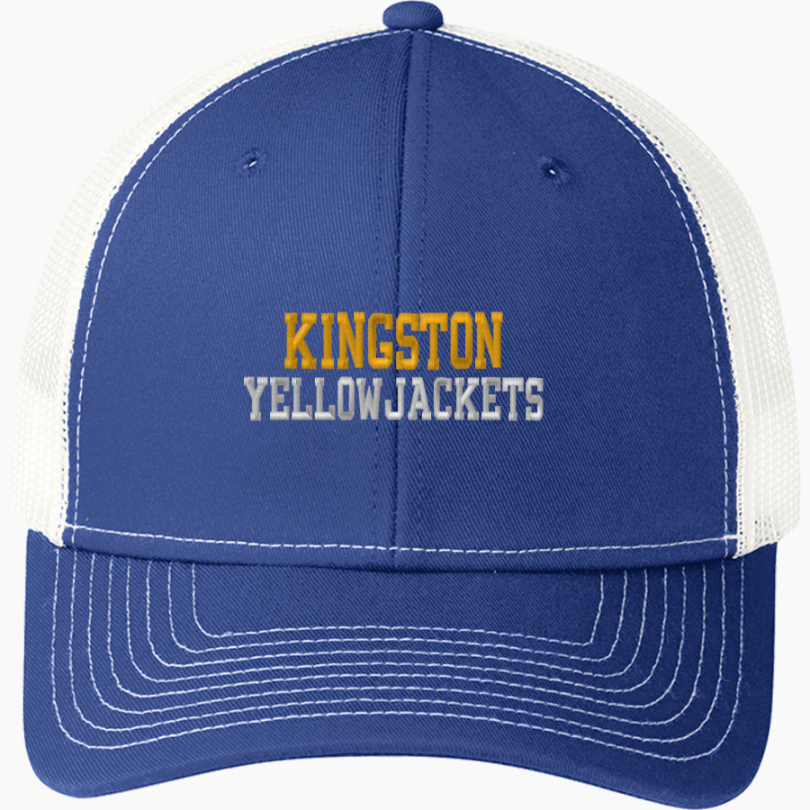 KINGSTON HIGH SCHOOL YELLOWJACKETS <span class="pdp-name-mascot">KINGSTON YELLOWJACKETS</span> Port Authority Youth Snapback Trucker Cap