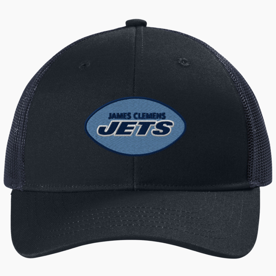 James Clemens Jets Port Authority Youth Snapback Trucker Cap