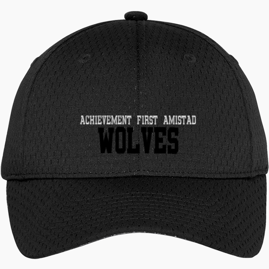 ACHIEVEMENT FIRST AMISTAD HIGH SCHOOL WOLVES <span class="pdp-name-mascot">ACHIEVEMENT FIRST AMISTAD WOLVES</span> Port Authority Youth Pro Mesh Cap