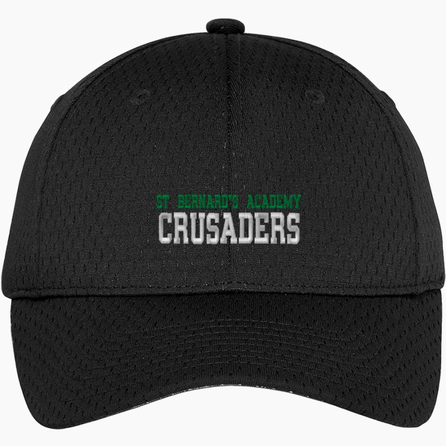 ST BERNARD'S ACADEMY CRUSADERS Port Authority Youth Pro Mesh Cap
