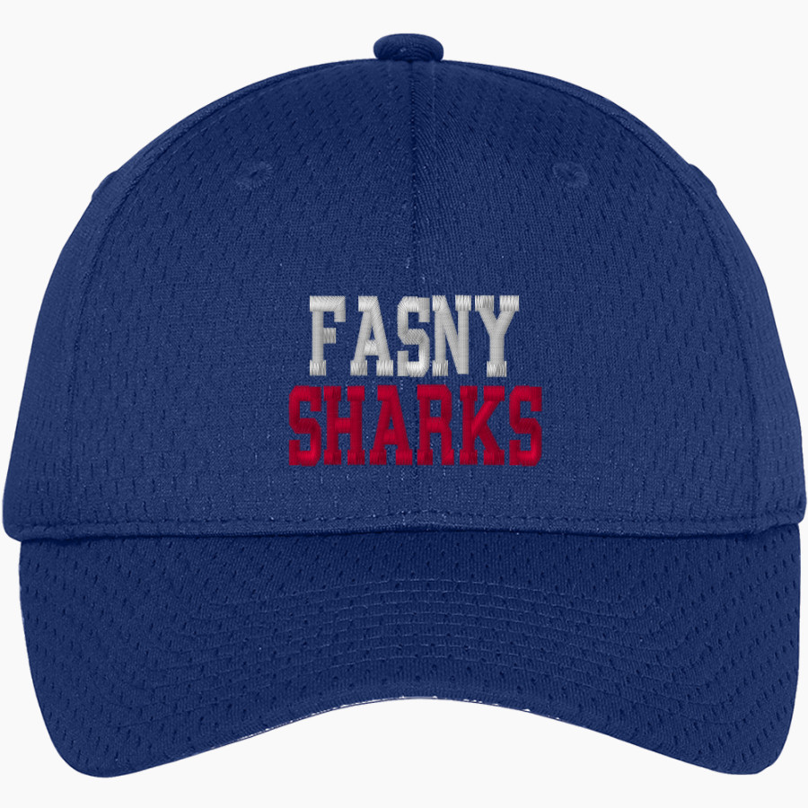 French-American School of New York - Online Store <span class="pdp-name-mascot">French-American School Sharks</span> Port Authority Youth Pro Mesh Cap