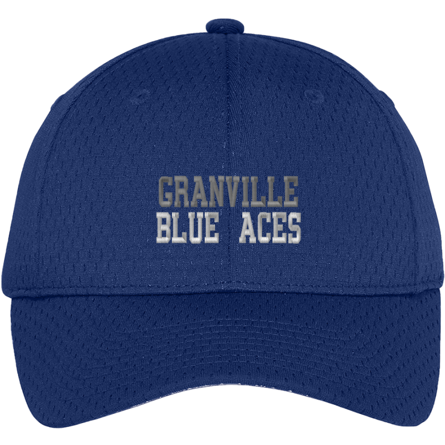 GRANVILLE HIGH SCHOOL BLUE ACES <span class="pdp-name-mascot">GRANVILLE BLUE ACES</span> Port Authority Youth Pro Mesh Cap