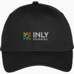 Inly School Port & Company Youth Six-Panel Unstructured Twill Cap Front Thumbnail