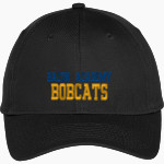 BACON ACADEMY BOBCATS Port & Company Youth Six-Panel Unstructured Twill Cap Front Thumbnail