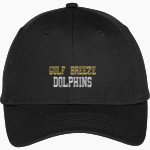 GULF BREEZE HIGH SCHOOL DOLPHINS Port & Company Youth Six-Panel Unstructured Twill Cap Front Thumbnail