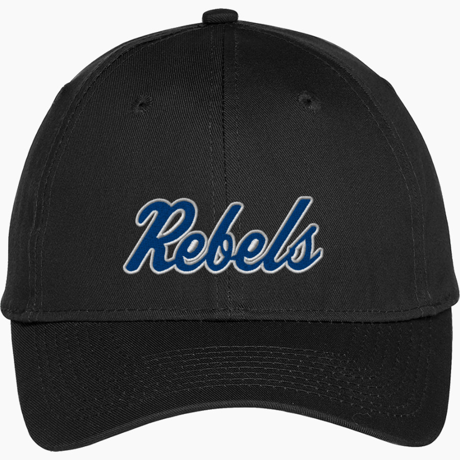 REHOBETH HIGH SCHOOL REBELS Port & Company Youth Six-Panel Unstructured Twill Cap