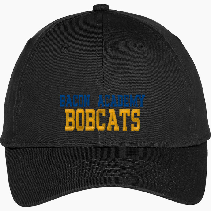 BACON ACADEMY BOBCATS Port & Company Youth Six-Panel Unstructured Twill Cap