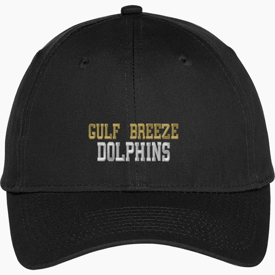 GULF BREEZE HIGH SCHOOL DOLPHINS Port & Company Youth Six-Panel Unstructured Twill Cap