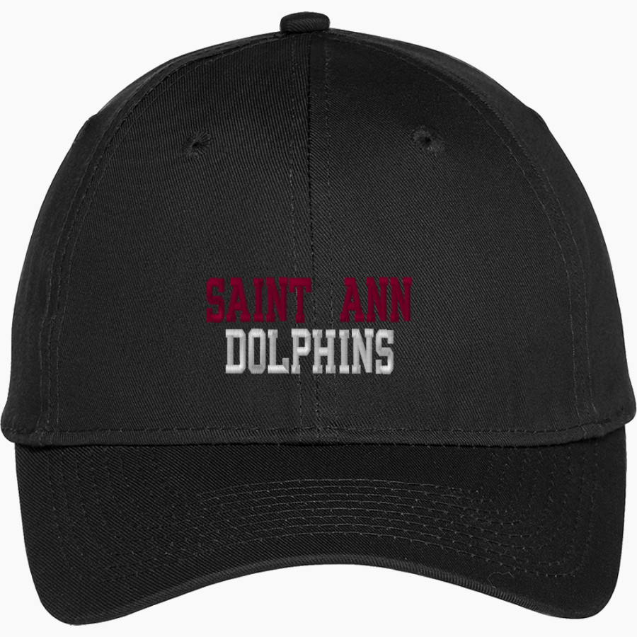 Saint Ann Dolphins Port & Company Youth Six-Panel Unstructured Twill Cap