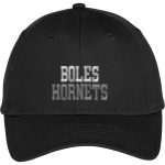 BOLES HIGH SCHOOL HORNETS <span class="pdp-name-mascot">BOLES HORNETS</span> Port & Company Youth Six-Panel Unstructured Twill Cap Front Thumbnail