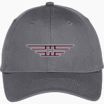 HANCOCK COLLEGE PREP HIGH SCHOOL EAGLES Port & Company Youth Six-Panel Unstructured Twill Cap Front Thumbnail