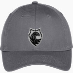CISTERCIAN PREPARATORY SCHOOL HAWKS Port & Company Youth Six-Panel Unstructured Twill Cap Front Thumbnail