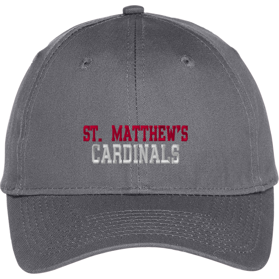 St. Matthew's Cardinals <span class="pdp-name-mascot">St. Matthew's Lutheran School Cardinals</span> Port & Company Youth Six-Panel Unstructured Twill Cap