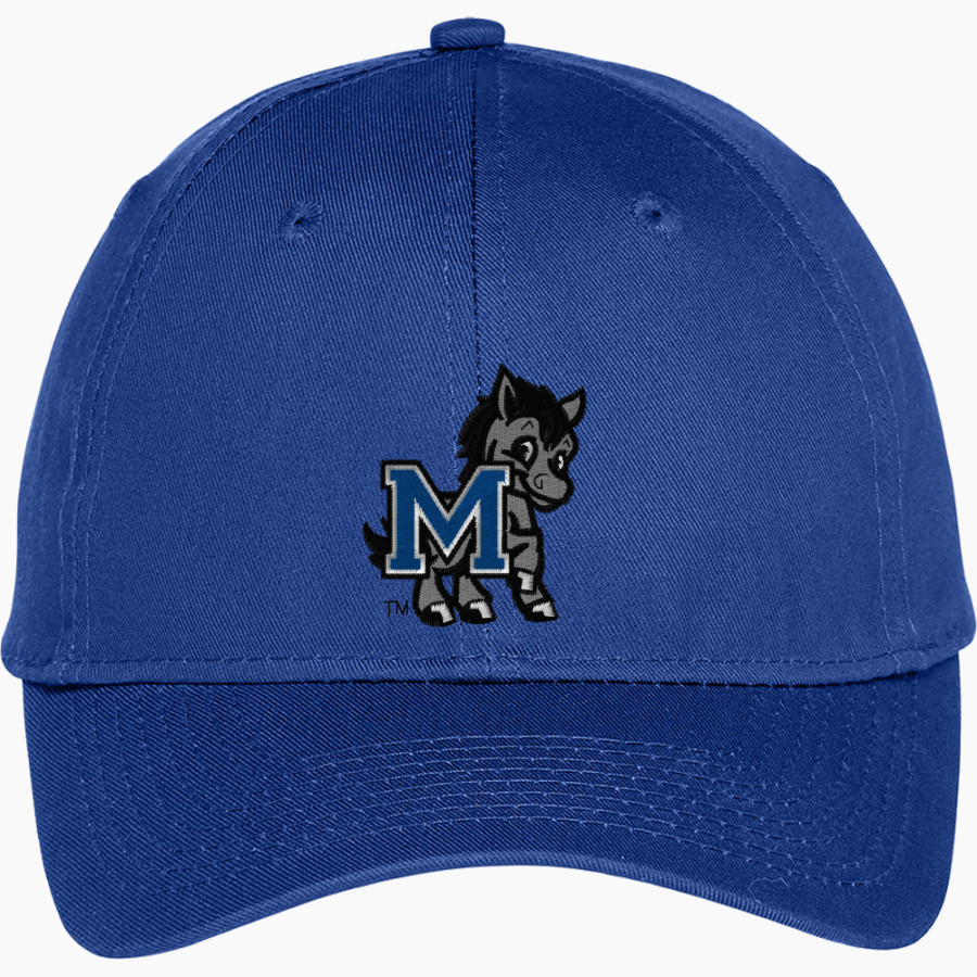 MacArthur Elementary Mustangs Port & Company Youth Six-Panel Unstructured Twill Cap