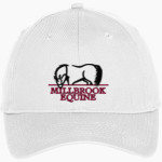 Millbrook Equine Veterinary Clinic Millbrook Equine Vet <span class="pdp-name-mascot">Millbrook Equine Veterinary Clinic</span> Port & Company Youth Six-Panel Unstructured Twill Cap Front Thumbnail