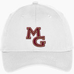 Maple Grove Crimson <span class="pdp-name-mascot">Maple Grove Crimson</span> Port & Company Youth Six-Panel Unstructured Twill Cap Front Thumbnail