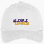 Allendale Yellowjackets <span class="pdp-name-mascot">Allendale Yellowjackets</span> Port & Company Youth Six-Panel Unstructured Twill Cap Front Thumbnail